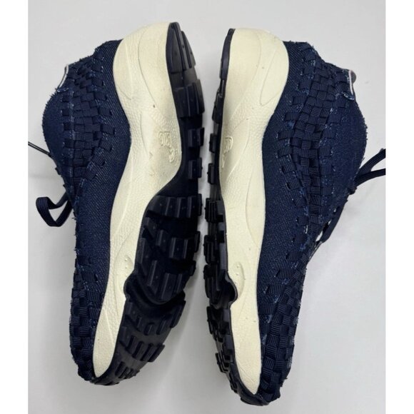 Nike Air Footscape Woven Raw Denim Obsidian HF1759-400 Women's Size 10 - Picture 7 of 10
